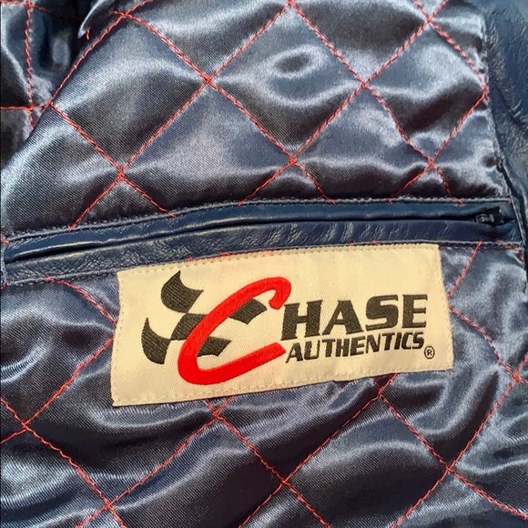 Men's DuPont Leather Race /Chase Nascar Jacket - Picture 4 of 4